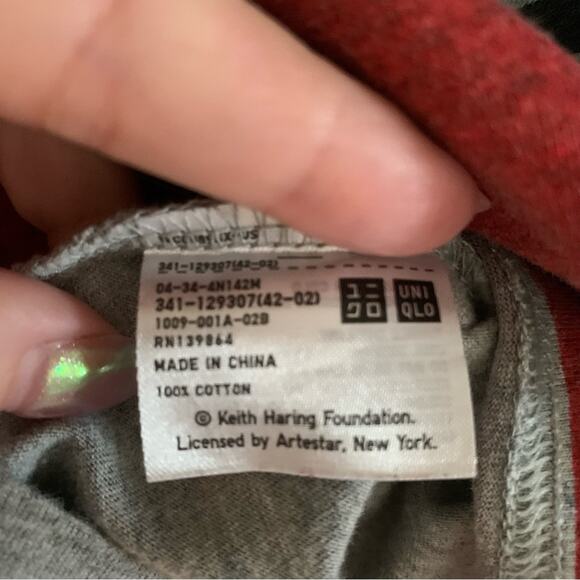 Uniqlo x Keith Haring SPRZ NY Grey Who Are You You Are Love Tee Large - Picture 4 of 4